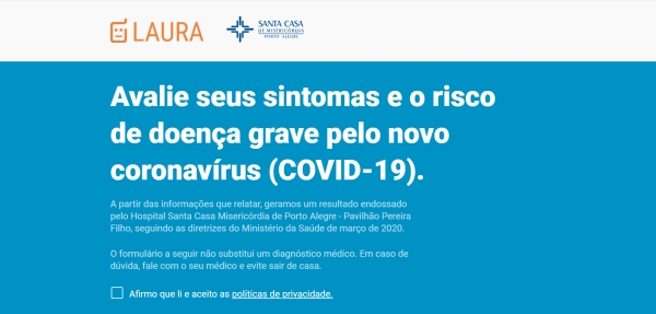 Santa Casa lança inteligência artificial inédita no RS para triagem virtual de covid-19_