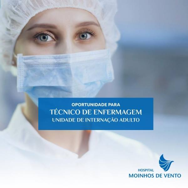 tecnico enfermagem hospital moinhos emprego